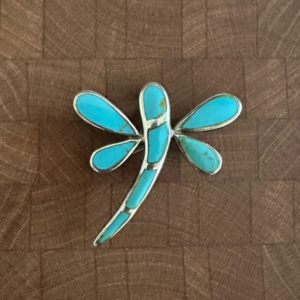 Turquoise Dragonfly Brooch/Pendant